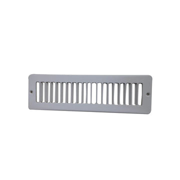 Toe Ductor Under Cabinet Heating and Cooling White Register Plate