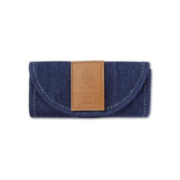 Kizer Denim R Mini EDC Knife Roll, 8 Slots Denim Material Pocket Knife Display Case