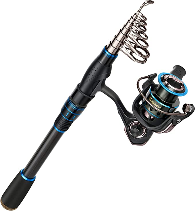 Magreel Telescopic Fishing Rod and Reel Combo Set with Fishing Line, 1