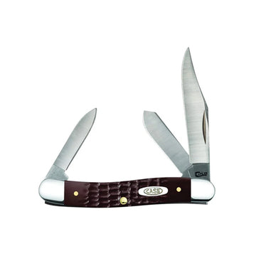Pocket Knife Brown Synthetic Medium Stockman