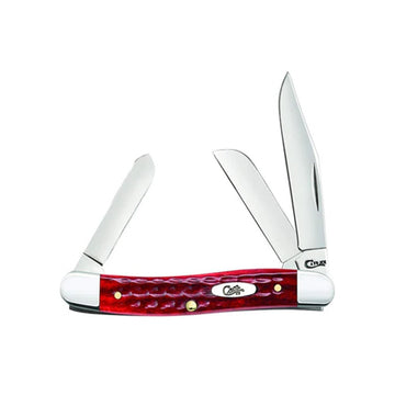 Case WR XX Pocket Knife Pocket Worn Old Red Bone Medium Stockman Item #786