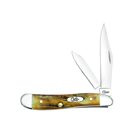 SmoothCase WR XX Pocket Knife Indian Sambar Stag Peanut Item #048