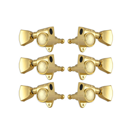 Rotomatics® 18:1 gear ratio gold w/ Metal keystone buttons set 6 3+3