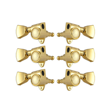 Rotomatics® 18:1 gear ratio gold w/ Metal keystone buttons set 6 3+3