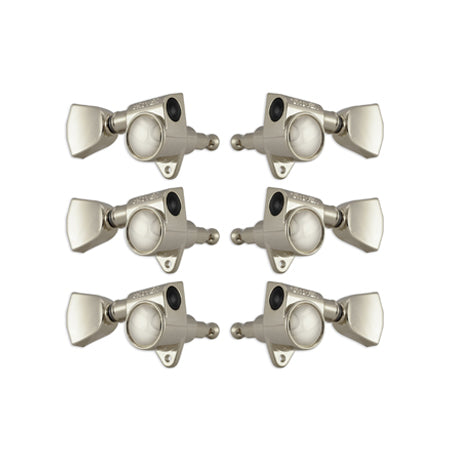 Orig. Rotomatics® Nickel W/ Metal Keystone Buttons Set 6 3+3