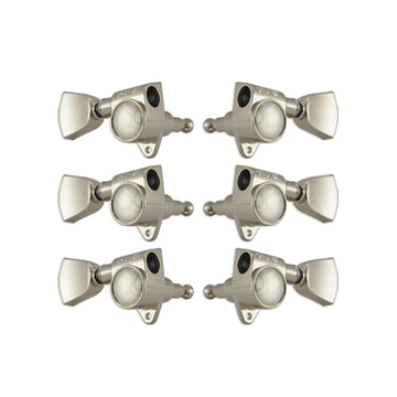 Orig. Rotomatics® Nickel W/ Metal Keystone Buttons Set 6 3+3