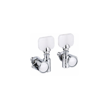 Grover 103c rover 103C Vintage Style Milk Bottle Guitar Tuners, 3+3, Chrome