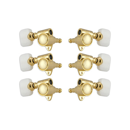 Orig. “Milk Bottle” Style Rotomatics® W/ Prld Button Gold Set 6 3 + 3