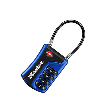 Master Lock 4697D Set Your Own Combination TSA Approved Luggage Lock, 1 Pack, Colors May Vary