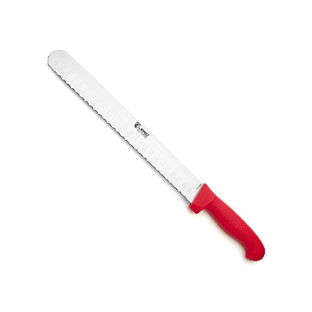 Jero Pitmaster Series Serrated Concavo Slicer - Wide 12" Granton Serrated Edge Blade