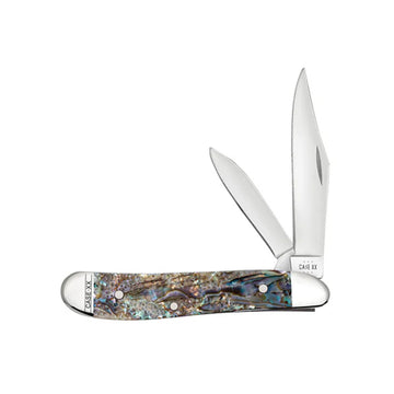 XX WR POCKET KNIFE ABALONE PEANUT, ITEM 12025, LENGTH CLOSED 2 7/8 INCH (8220 SS)