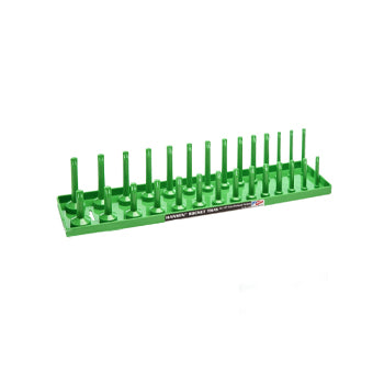 1/2" Drive Standard Regular & Deep Socket Holder - Green