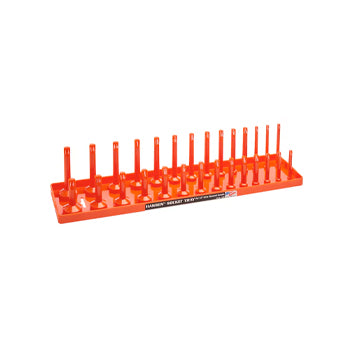 1/2" Drive Standard Regular & Deep Socket Holder - Orange