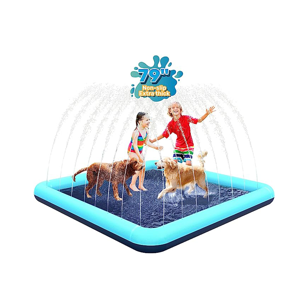 Square Splash Pad for Kids Ages 4-8, Splash Pads for Toddlers 1-3