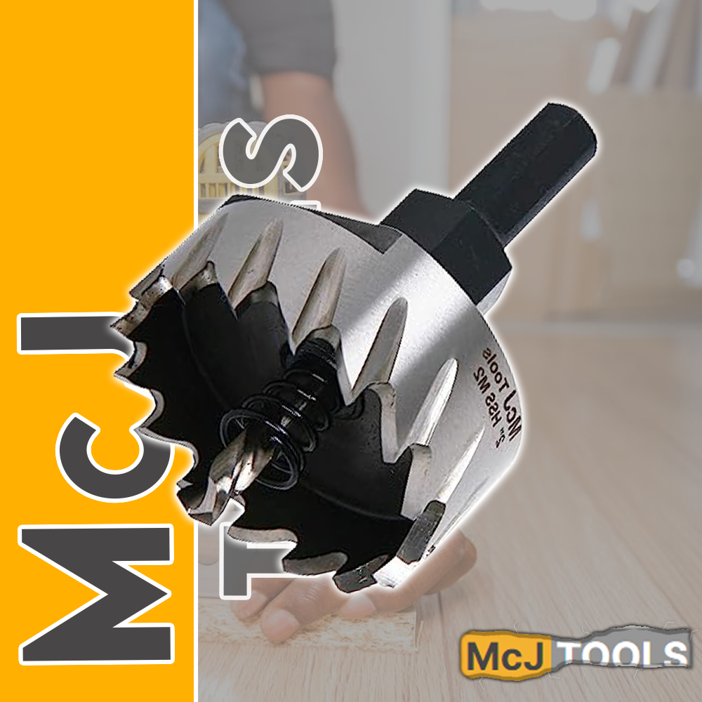 McJ Tools 2 Inch HSS M2 Drill Bit Hole Saw for Metal, Steel