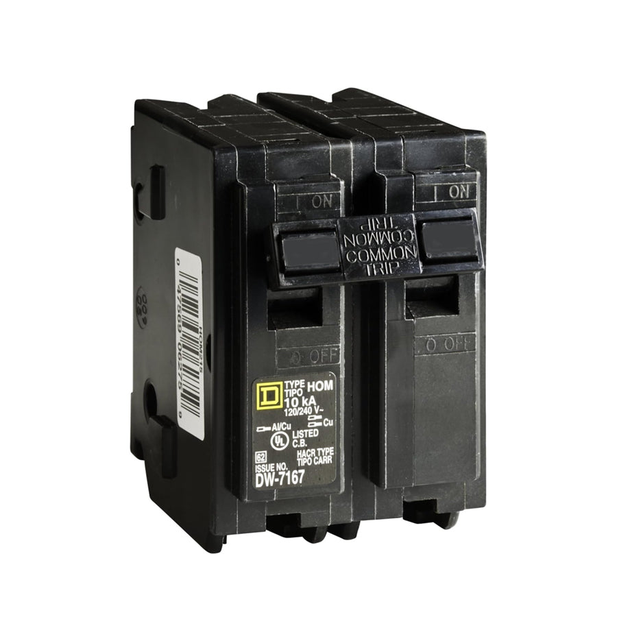 Square D Circuit Breaker, 45 Amp, 2-Pole, HOM245