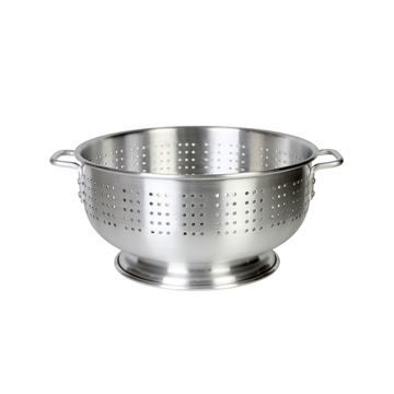 Heavy Duty Aluminum Colander, Commercial Pasta Strainer, 8 Quart