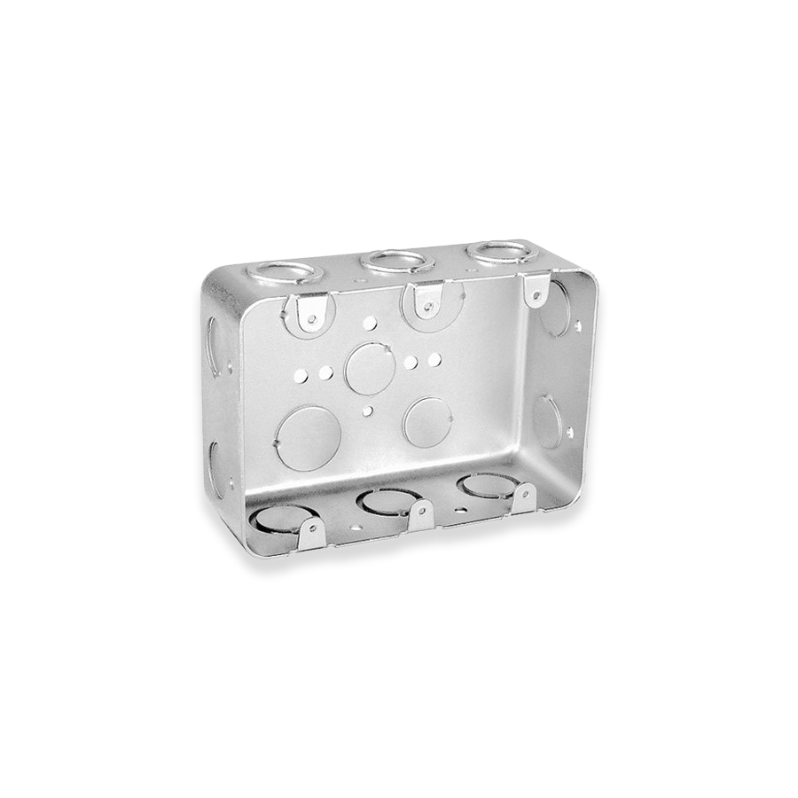 Deep Three Gang Multi Device Switch Box, 2-1/8