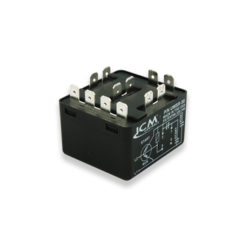 ICM Controls UMSR-50 Universal Motor Starting Relay, 50 Amp, Patented Differential Voltage Sensing, Voltage Rating 110V - 270V AC