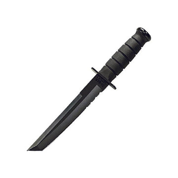 Black Tanto Half-Serrated