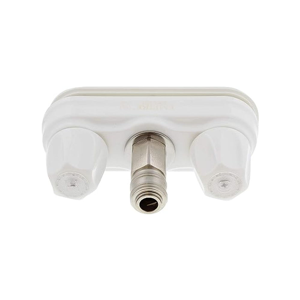 Empire Faucets RV Outside Shower Valve Kit - 4 Inch Quick Connect Valve and RV Outdoor Shower Faucet in White