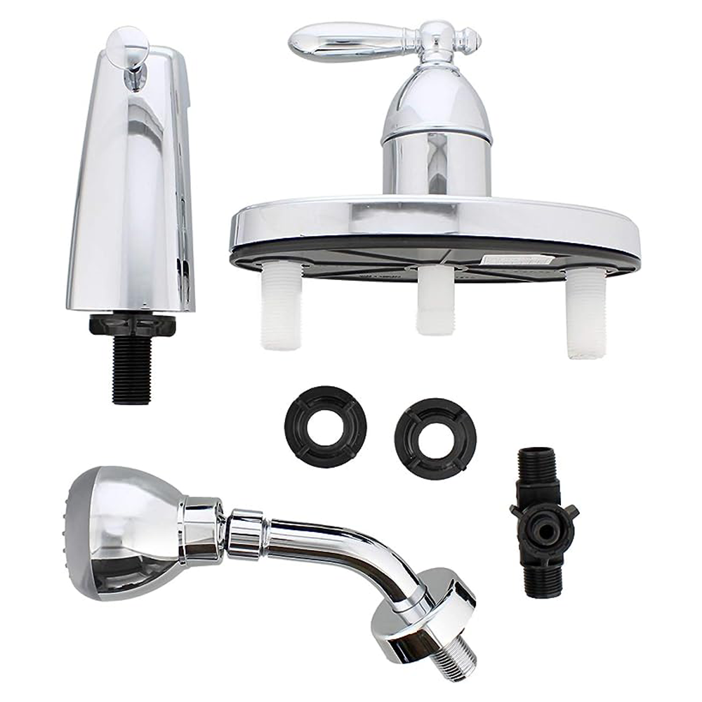 Empire Faucets Shower Diverter Kit - Chrome Bathroom Shower Faucet and High Flow Shower Diverter Valve Kit