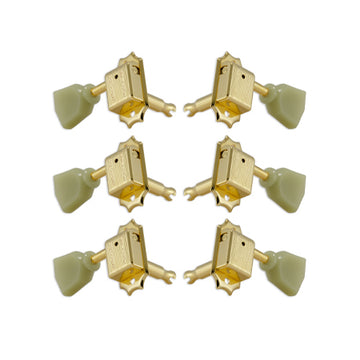 Deluxe Gold W/ Plastic Keystone Button Set 6 3+3