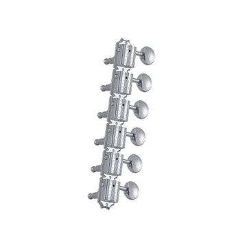 Vintage deluxe chrome w/ Metal button set 6 6-in-line