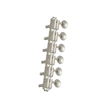Vintage deluxe nickel w/ Metal button set 6 6-in-line
