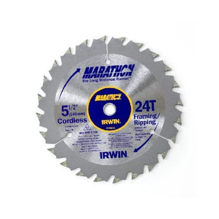 Carbide Cordless Circular Saw Blade, 5 1/2-Inch, 24T Carded