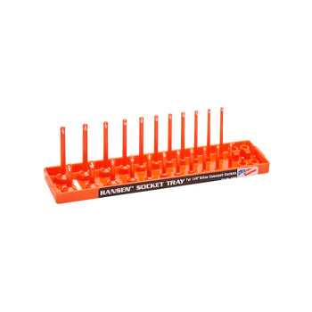 1/4" Drive Standard Regular & Deep Socket Holder - Orange