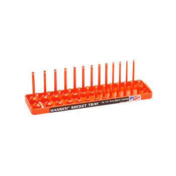 1/4" Drive Metric Regular & Deep Socket Holder - Orange