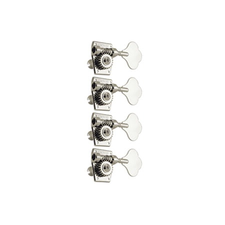 Vintage bass nickel set 4 4-in-line