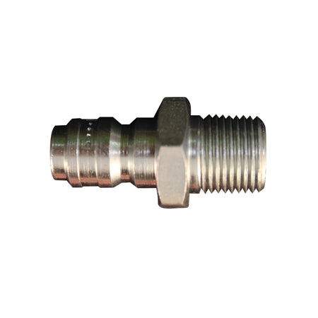 3/8" MNPT High Pressure Straight Through Plug