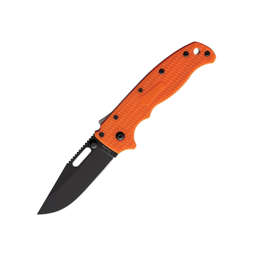 Demko Knives Shark Lock AUS10A AD20.5 (Orange Scale/Black DLC/Clip Point)