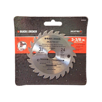 Black & Decker Matrix 3-3/8" x 24 Wood Cutting Saw Blade