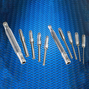 Spring Tools Industrial Interchangeable Hammerless Pin Punch Set, Steel Tips