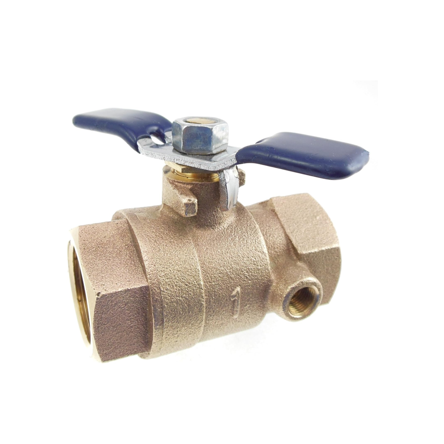 Febco 781-054LL 1" Inlet Shut Off Ball Valve, Bronze