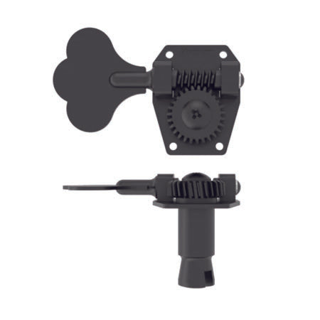 HB1 Bass Tuner - Short Clover Key - Black Treble