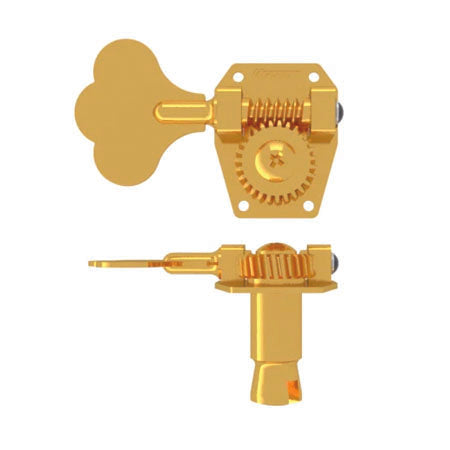 HB1 Bass Tuner - Short Clover Key - Gold Treble