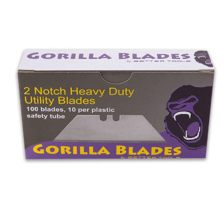 2 Notch Heavy-Duty Utility Blade, 100/Multipack