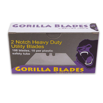 2 Notch Heavy-Duty Utility Blade, 100/Multipack