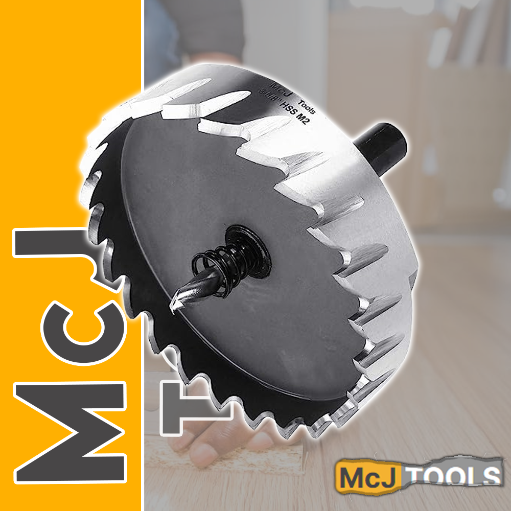 McJ Tools 3-5/8 Inch HSS M2 Drill Bit Hole Saw for Metal, 