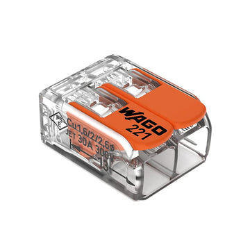 Connector | for Solid and Stranded Conductors | 2-Conductor with Operating levers