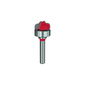 39-512: 3/4" (Dia.) Top Bearing Double Cove Groove Bit with 1/4" Shank