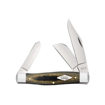 23476 POCKET KNIFE LARGE STOCKMAN - SMOOTH BLACK/GREEN