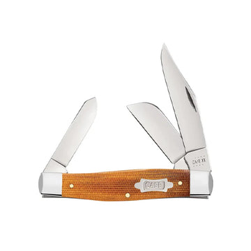 xx Knives Natural Canvas Micarta Large Stockman Stainless 23693 Pocket Knife