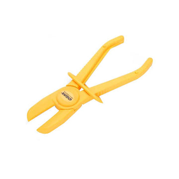 25379 Medium Fuel Line Hose Clamps, Yellow, Non-Metallic Hose Clamp Pliers Automotive, Gas Line Pliers, Small Engine Tools, 7.5 Inch Pincher