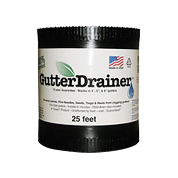 25' Roll of GutterDrainer with clips