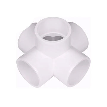 2" 5-way x cross PVC Fitting Connectors Furniture Grade for use